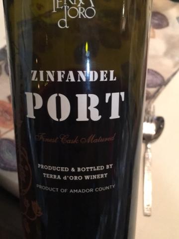 Terra d'Oro - Zinfandel Port - N.V.